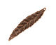 Ezel Findings Antique Copper Crack Willow Leaf Pendant 12x55mm