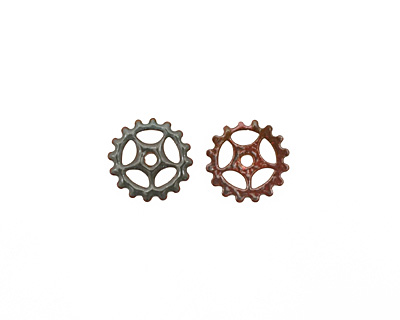 C-Koop Enameled Metal Steel Gray Small Sectioned Gear 16mm