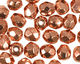 Czech Fire Polished Glass Copper Penny Round 3mm