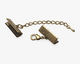 Artistic Wire Antique Brass Mesh Clasp (w/ Extension Chain & Lobster Clasp) 18mm