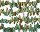 Chinese Turquoise (stab.) Tumbled Nugget Drop 5-10x13-23mm