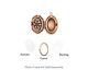 Antique Copper (plated) Oval Filigree Heirloom Locket 17x25mm