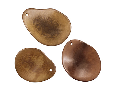 Tagua Nut Olive Potato Chip 30-37x37-47mm