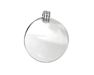 Silver (plated) Lipped Circle Bezel 23mm