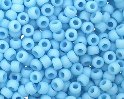 TOHO Opaque Frosted Blue Turquoise Round 11/0 Seed Bead