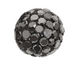 Jet Hematite Pave Round 10mm (1.5mm hole)