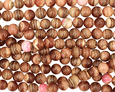 Brown Rhodochrosite Round 12mm