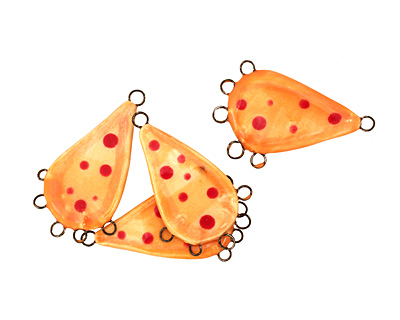 Jangles Ceramic Orange 1-5 Link 40-42x25-27mm