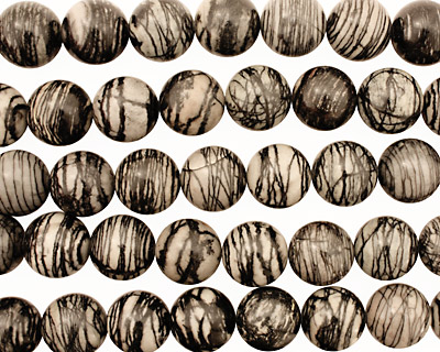 Black Water Jasper Round 18mm
