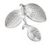Ezel Findings Rhodium (plated) Camellia Leaves Pendant 27x24mm