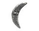 Green Girl Pewter Crescent Button 31x15mm