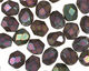 Czech Fire Polished Glass Matte Iris Purple Round 4mm