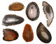 Agate Freeform Oval Cabochon 26-38x41-64mm