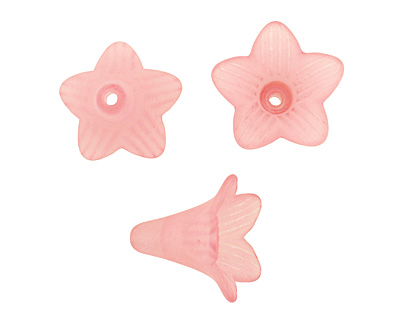 Lucite Peony 5 Petal Bellflower 23x22mm
