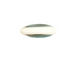 The BeadsNest Lampwork Glass Turquoise/Ivory Saucer 4-5x14-15mm