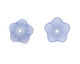 Lucite Sapphire 5 Petal Mini Bellflower 11x14mm