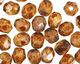 Czech Fire Polished Glass Matte Crystal Picasso Round 3mm