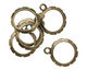 Artistic Wire Antique Brass Round Wrapper 20x24mm
