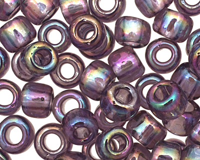 TOHO Transparent Rainbow Sugar Plum Round 6/0 Seed Bead