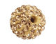 Light Colorado Topaz Pave Round 10mm