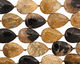 Palm Jasper Flat Teardrop 25x18mm