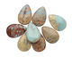 Impression Jasper Teardrop Pendant 20x30mm
