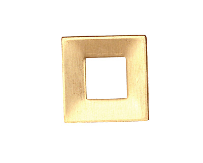 Brass Square Ring Blank 17mm