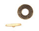 Saki Bronze Thatch Toggle Clasp 18mm, 18mm bar