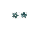 C-Koop Enameled Metal Peacock Blue Small 5 Petal 12mm