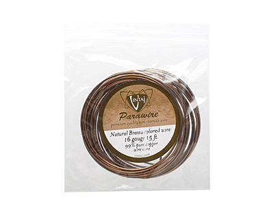 Vintaj Natural Brass Parawire 16 gauge, 15 feet