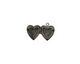 Gunmetal Tiny Pressed Heart Heirloom Locket 13x15mm