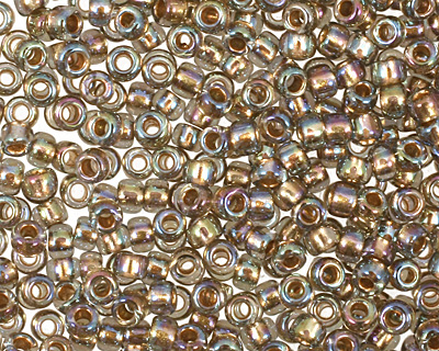 TOHO Rainbow Black Diamond (with Gold Lining) Round 15/0 Seed Bead