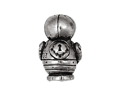 Green Girl Pewter Robot Friend