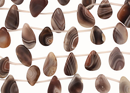 Botswana Agate Freeform Drop 14-19x23-30mm