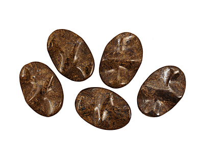 Bronzite Wavy Oval 30x21mm
