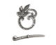 Antique Silver (plated) Ivy Leaf Toggle Clasp 22x19mm, 29mm bar