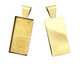 Brass Rectangle Bezel 21x43mm