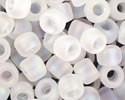 TOHO Transparent Rainbow Frosted Crystal Round 6/0 Seed Bead