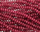 Ruby Jade Faceted Rondelle 10mm