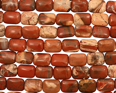 Red Bend Jasper Thin Pillow 18x13mm