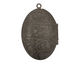 Gunmetal Oval Victorian Rose Heirloom Locket 27x41mm