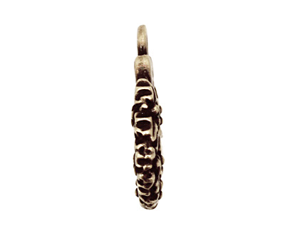 TierraCast Antique Brass (plated) Wreath Charm 16x20mm