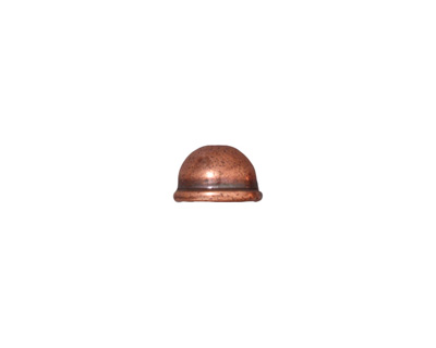 TierraCast Antique Copper (plated) Classic Dome Bead Cap 6x9mm