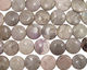 Rosy White Ocean Jasper Puff Coin 25mm