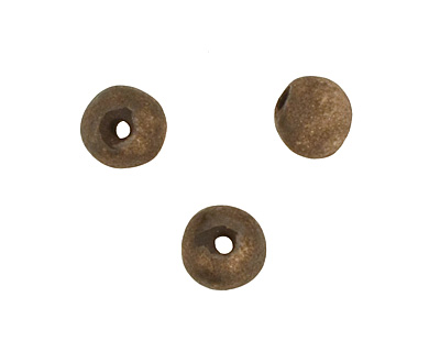 Gaea Ceramic Cream on Chocolate Organic Round 9-10x12-13mm