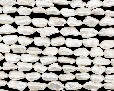 Pearly White Keishi Rice 17-23x9-10mm