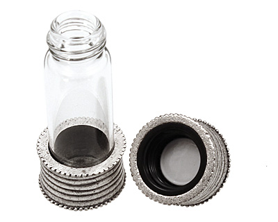 Nunn Design Antique Silver (plated) Glass Keepsake Pendant 59x20mm