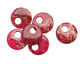 Ruby Impression Jasper Coin Pendant 30mm