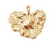 Ezel Findings Gold (plated) Cabbage Leaf Link 30x27mm