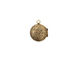 Antique Brass (plated) Small Round Ribbon Heirloom Locket 13x15mm